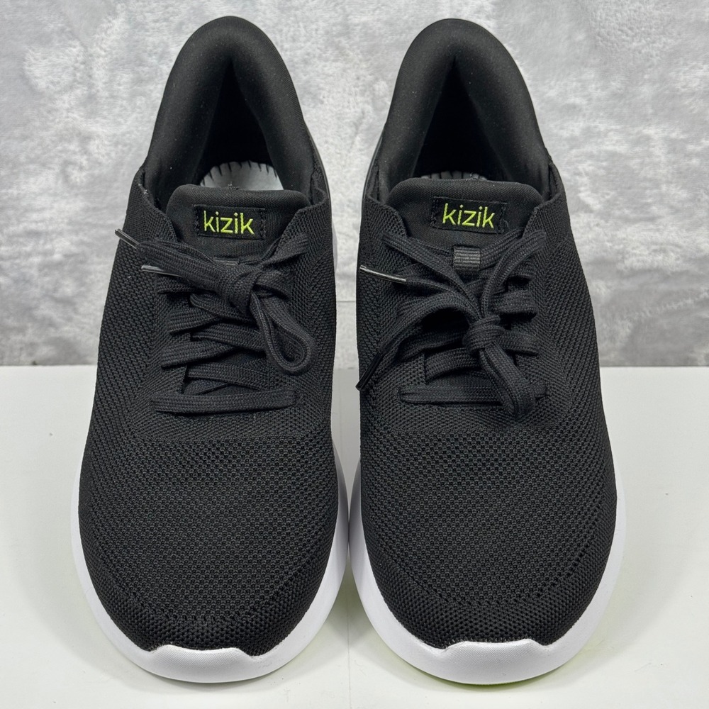 Kizik Athens Hands-Free Sneakers‎ Mens 9.5 Womens 11 Wide Black No Insoles Clean